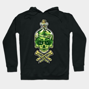 Skull Poison Bottle Crossbones Hoodie